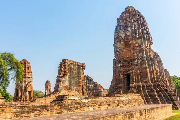 Ruinen Der Tempel Von Ayutthaya Thailand — Stockfoto