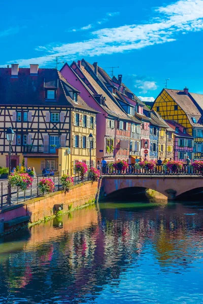 Colmar Frankreich Juli 2020 Farbenfroher Kanal Historischen Zentrum Von Colmar — Stockfoto