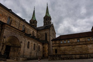 BAMBERG, ALMANY, 28 HAZİRAN 2020: Almanya 'daki Bamberg Katedrali