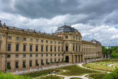 WURZBURG, GERMANY, 26 Temmuz 2020: Wurzburg Konutu, Unesco Dünya Mirası