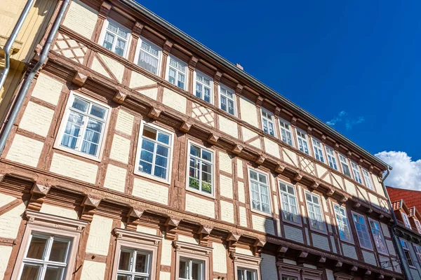 Belas Casas Meia Madeira Centro Histórico Quedlinburg Alemanha — Fotografia de Stock