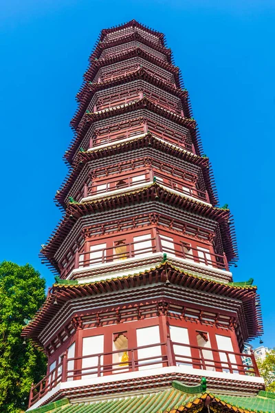 Guangzhou Guangdong Çin Deki Liurong Tapınağı Ndan Pagoda — Stok fotoğraf