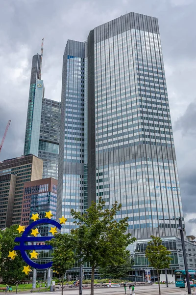 Frankfurt Germany Hazi Ran 2020 Avrupa Merkez Bankası Nın Frankfurt — Stok fotoğraf