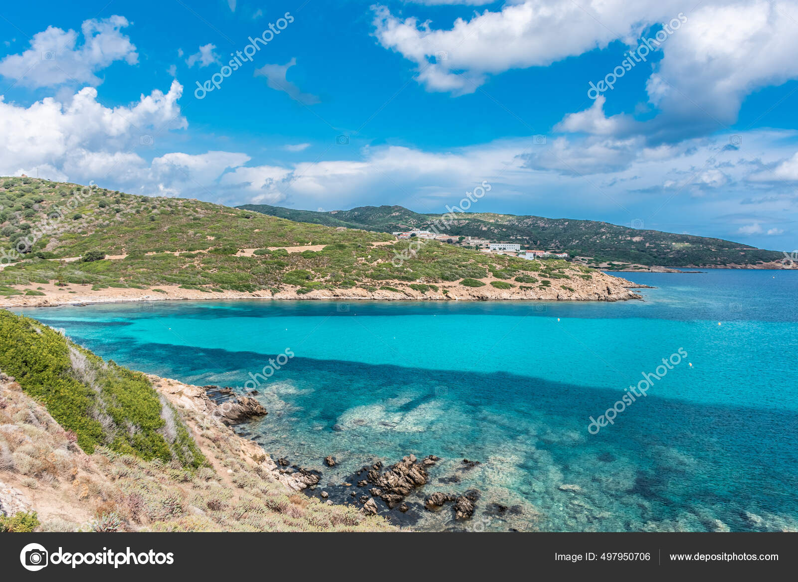 The Beautiful Italian Island Sardinia in Mediterranean Sea Stock