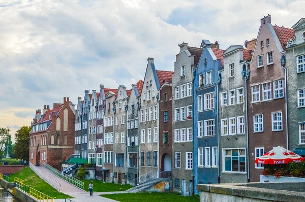 Gdansk Pologne Septembre 2018 Maisons Anciennes Colorées Gdansk — Photo