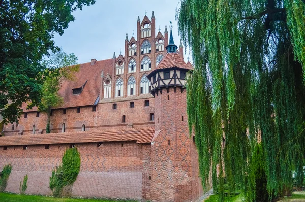 Muro Del Castello Malbork Polonia — Foto Stock