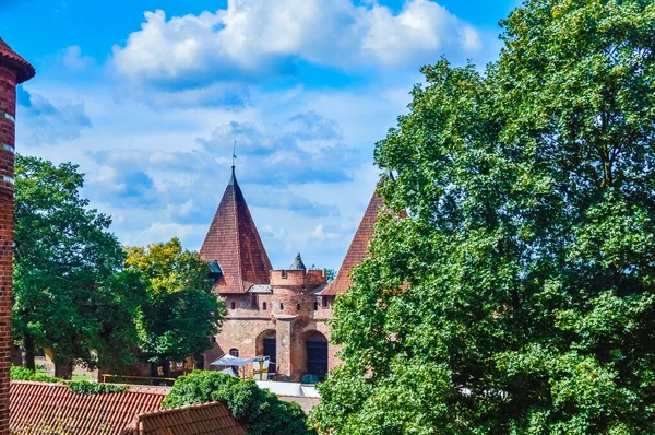 Torre Del Castello Malbork Polonia — Foto Stock