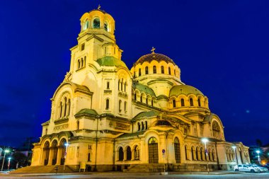 Bulgaristan 'ın Sofya kentindeki Aleksander Nevsky Ortodoks Katedrali