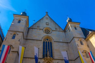 Lüksemburg 'daki Notre Dame Katedrali cephesi
