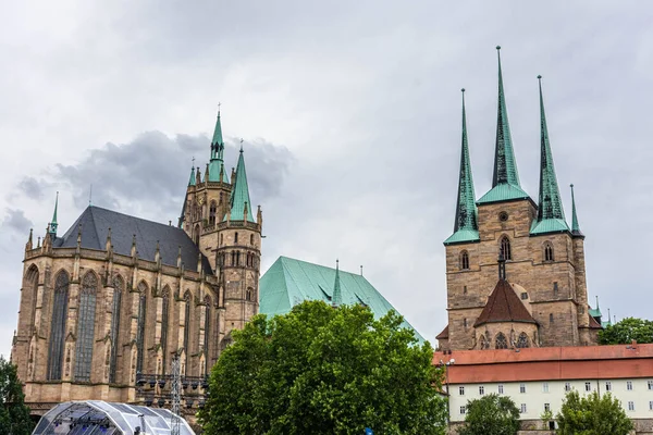 Erfurt Katedrali Almanya — Stok fotoğraf