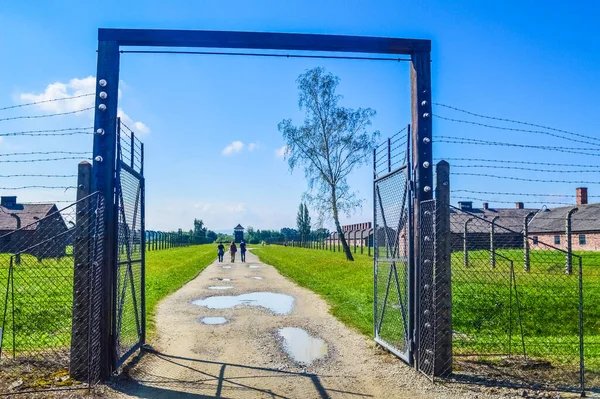 Auschwitness Poland Hazi Ran 2018 Birkenau Kapısı — Stok fotoğraf
