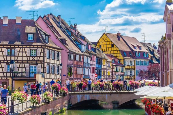 Colmar Frankreich Juli 2020 Farbenfroher Kanal Von Colmar — Stockfoto