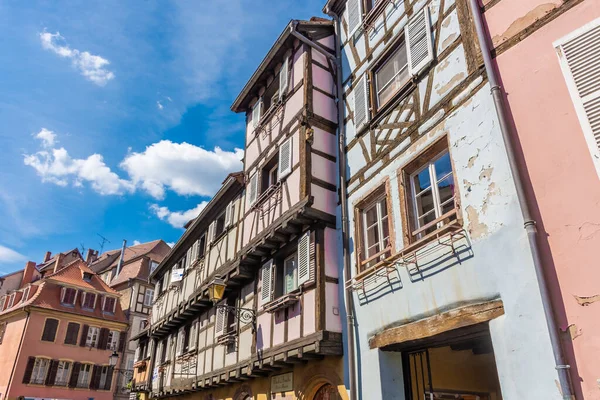 Colmar France July 2020 Typical Half Timbered Houses Historic Center — Stock Photo, Image