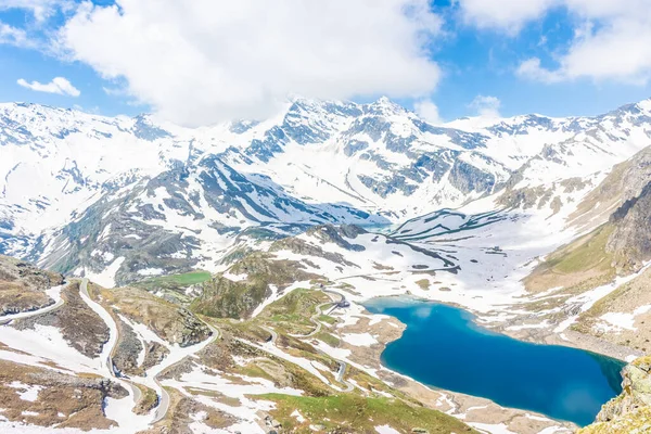Amazing Alpine Landscape Lakes Gran Paradiso National Park Piemonte Olaszország — Stock Fotó