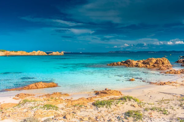 Increíble Playa Arena Rosa Isla Budelli Archipiélago Maddalena Cerdeña Italia — Foto de Stock