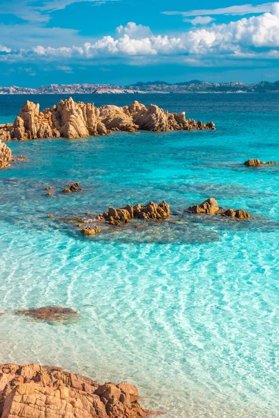 Καταπληκτική Παραλία Ροζ Άμμο Στο Νησί Budelli Αρχιπέλαγος Maddalena Σαρδηνία — Φωτογραφία Αρχείου