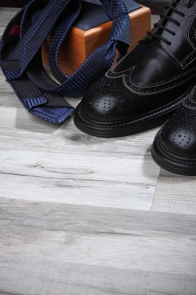 넥타이 brogues 신발 — 스톡 사진