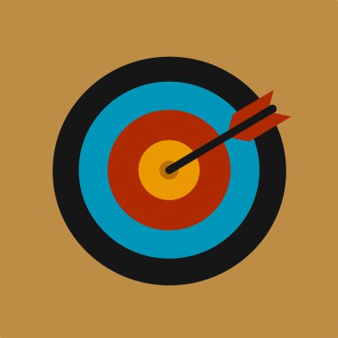 Hedef ve ok simgesi