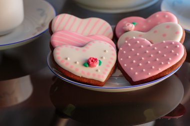 Aşk gingerbread ile çay