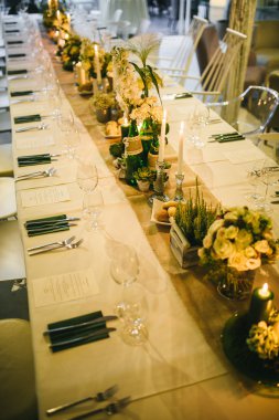 Düğün Ziyafet dekore edilmiş