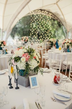 Düğün Ziyafet dekore edilmiş