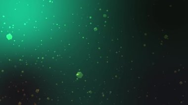 Çemberleri, yıldızları olan koyu yeşil vektör düzeni. Soyut tasarım ve yıldızlı dekoratif tasarım. Akıllı reklamlar için desen. iş ilanı.