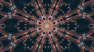 Soyut Kaleydoskop Çekim Rengi Uyumu dinamik renk çekimleri ile simetrik kaleydoskop desenlerini harmanlayarak hareket, derinlik ve denge hissi yaratan görsel açıdan büyüleyici bir tasarım.