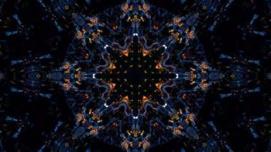 Soyut Kaleydoskop Çekim Rengi Uyumu dinamik renk çekimleri ile simetrik kaleydoskop desenlerini harmanlayarak hareket, derinlik ve denge hissi yaratan görsel açıdan büyüleyici bir tasarım.