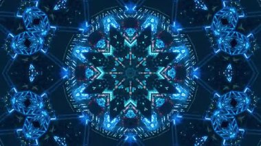 Soyut Kaleydoskop Çekim Rengi Uyumu dinamik renk çekimleri ile simetrik kaleydoskop desenlerini harmanlayarak hareket, derinlik ve denge hissi yaratan görsel açıdan büyüleyici bir tasarım.