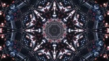 Soyut Kaleydoskop Çekim Rengi Uyumu dinamik renk çekimleri ile simetrik kaleydoskop desenlerini harmanlayarak hareket, derinlik ve denge hissi yaratan görsel açıdan büyüleyici bir tasarım.