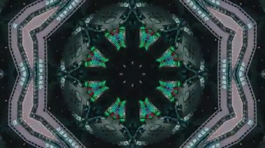 Soyut Kaleydoskop Çekim Rengi Uyumu dinamik renk çekimleri ile simetrik kaleydoskop desenlerini harmanlayarak hareket, derinlik ve denge hissi yaratan görsel açıdan büyüleyici bir tasarım.