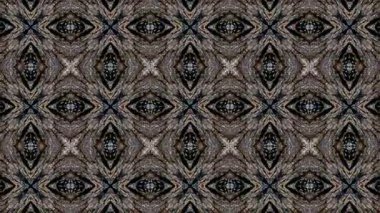 Bu video, simetrik desenli ve düzgün hareketli soyut kaleydoskop görsellerini büyülüyor. Sakinleştirici ve sürükleyici bir görsel deneyim yaratmak için tasarlanan bu dijital animasyonlar, tekrarlayan geometrik formları, uyumlu