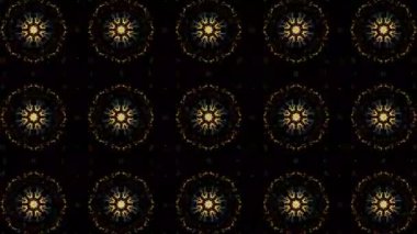 Bu video, simetrik desenli ve düzgün hareketli soyut kaleydoskop görsellerini büyülüyor. Sakinleştirici ve sürükleyici bir görsel deneyim yaratmak için tasarlanan bu dijital animasyonlar, tekrarlayan geometrik formları, uyumlu