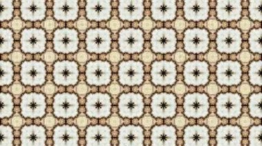 Bu video, simetrik desenli ve düzgün hareketli soyut kaleydoskop görsellerini büyülüyor. Sakinleştirici ve sürükleyici bir görsel deneyim yaratmak için tasarlanan bu dijital animasyonlar, tekrarlayan geometrik formları, uyumlu