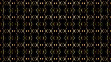 Bu video, simetrik desenli ve düzgün hareketli soyut kaleydoskop görsellerini büyülüyor. Sakinleştirici ve sürükleyici bir görsel deneyim yaratmak için tasarlanan bu dijital animasyonlar, tekrarlayan geometrik formları, uyumlu