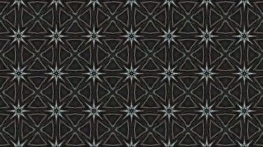Bu soyut kaleydoskop videosu fütüristik ve modern estetiğe sahip simetrik şekillerin kusursuz bir döngüsünü içeriyor. Dinamik hareket hipnotik görsel bir etki yaratarak hareket grafikleri ve dijital arkaplanlar için ideal hale getiriyor.