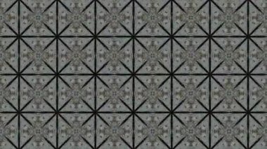 Bu soyut kaleydoskop videosu fütüristik ve modern estetiğe sahip simetrik şekillerin kusursuz bir döngüsünü içeriyor. Dinamik hareket hipnotik görsel bir etki yaratarak hareket grafikleri ve dijital arkaplanlar için ideal hale getiriyor.