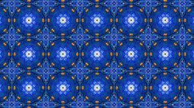 Bu soyut kaleydoskop videosu fütüristik ve modern estetiğe sahip simetrik şekillerin kusursuz bir döngüsünü içeriyor. Dinamik hareket hipnotik görsel bir etki yaratarak hareket grafikleri ve dijital arkaplanlar için ideal hale getiriyor.,