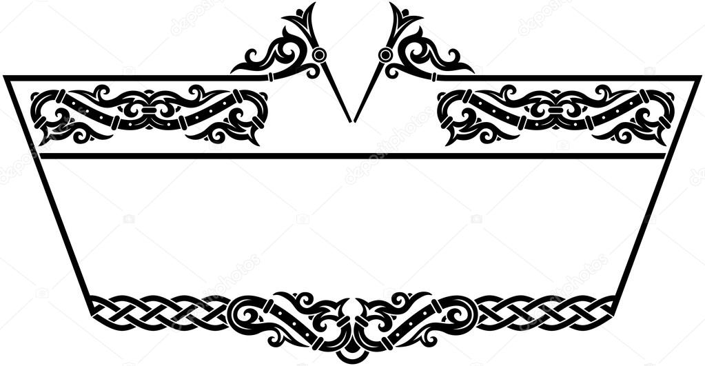 Ornamental celtic frame.