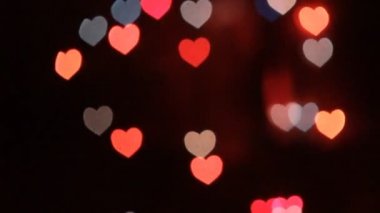 Kalp bokeh Sevgililer günü arka plan