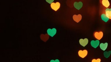 Kalp bokeh Sevgililer günü arka plan