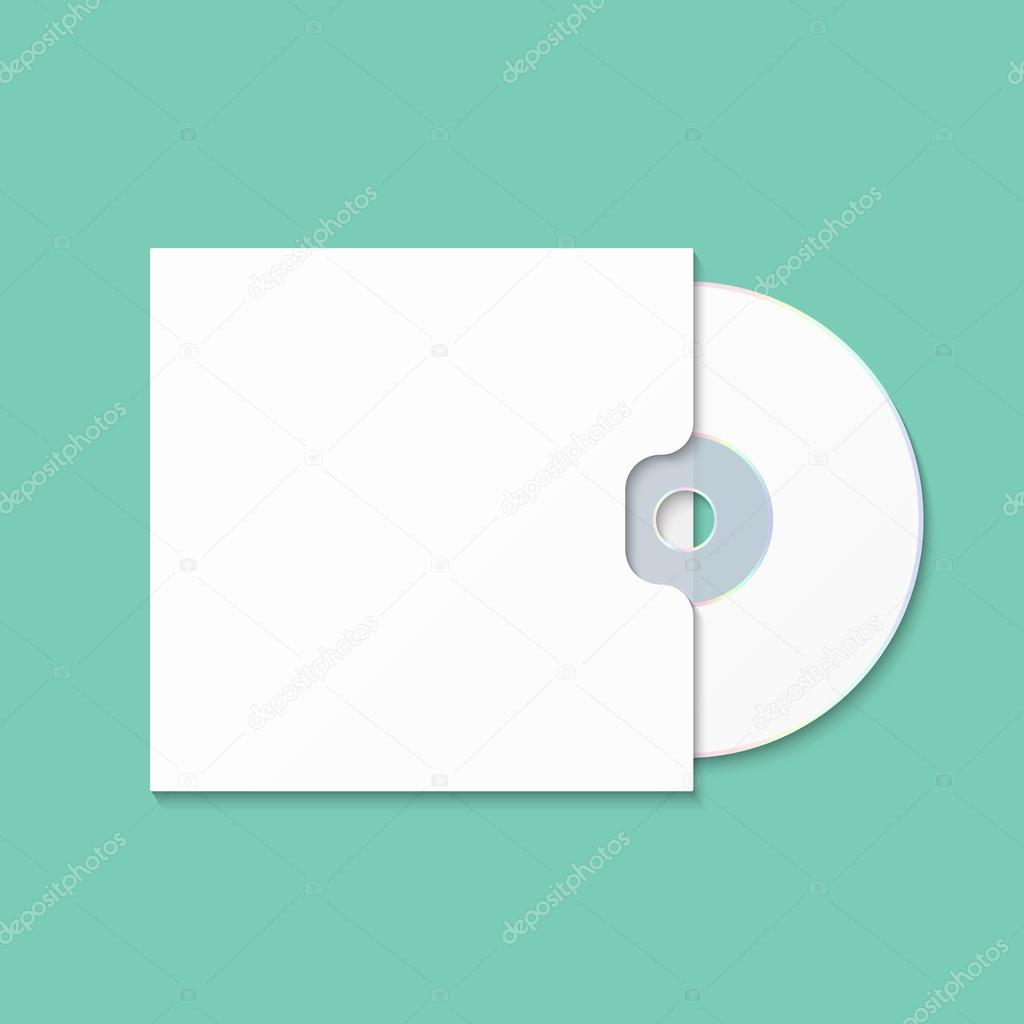 cd cover template dwd box for cd r ストックベクター
