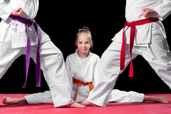 Grupo niños Karate artes marciales —  Fotos de Stock