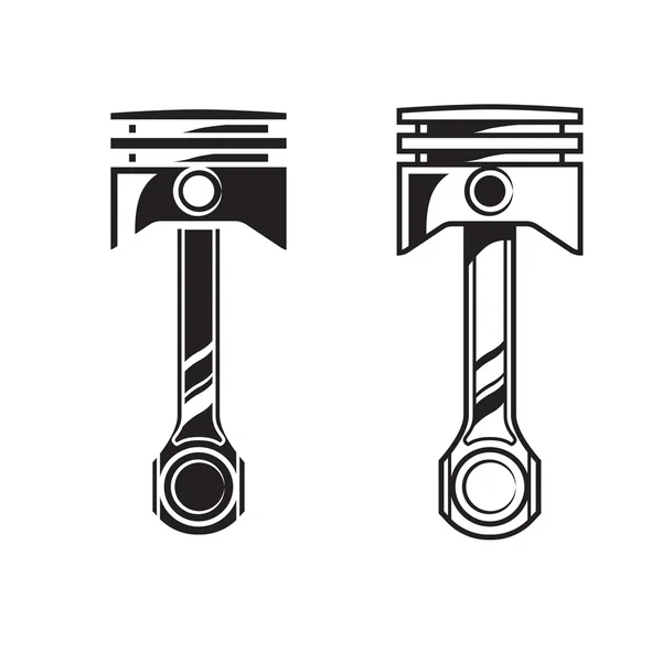 Vektör araba motoru piston