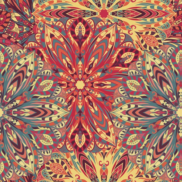 Modèle de mandala sans couture — Image vectorielle