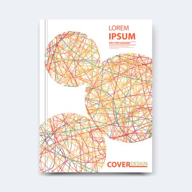 Soyut vektör kapak