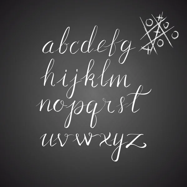 Vector dibujado a mano alfabeto — Archivo Imágenes Vectoriales