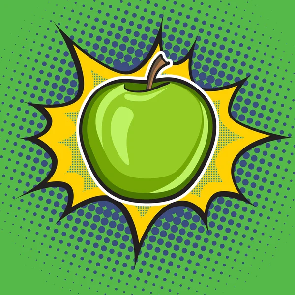 Vector apple. Kunst. — Stockvector