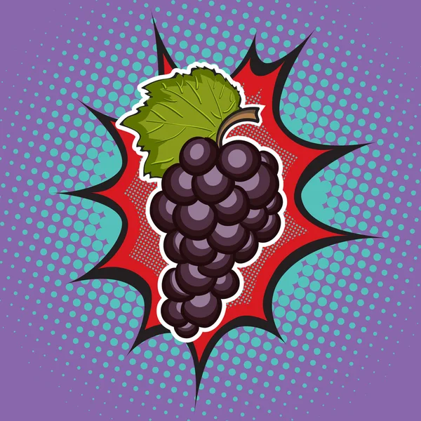 Vektör üzüm. Sanat.