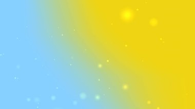 Parlayan Işık Parçacıkları Efektli Yumuşak Mavi ve Sarı Gradyan